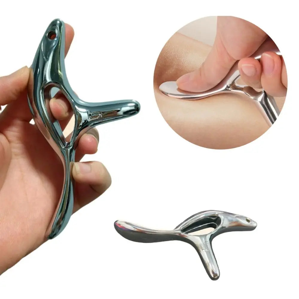 Triangle Trigger Point Massage Tool Metal Full Body Pain Relief Muscle Scraper Tool Deep Tissue Massage Acupressure Tool