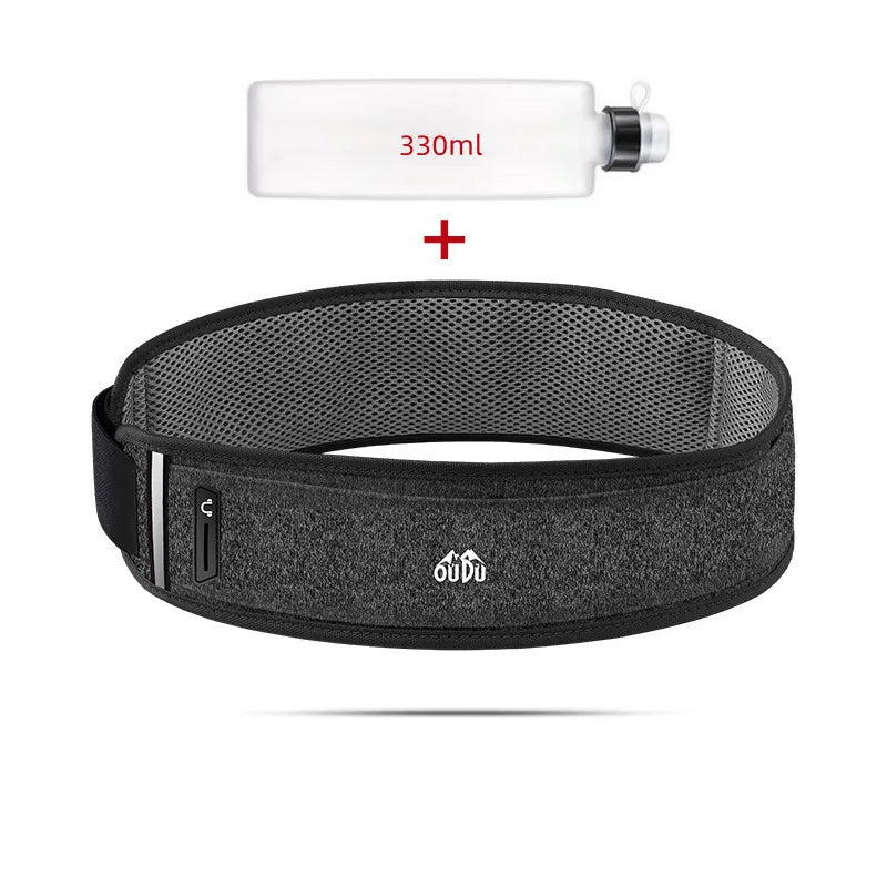 Running Belt Waist Bag with Water Bottle Women Sports Fanny Pack Men Phone Pouch Jogging Gym Bags Hydration Run Accessories