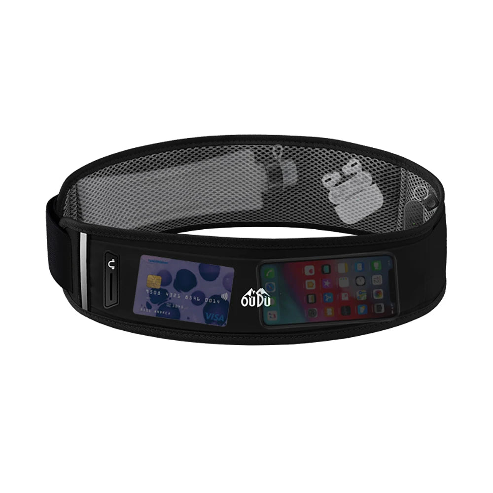 Running Belt Waist Bag with Water Bottle Women Sports Fanny Pack Men Phone Pouch Jogging Gym Bags Hydration Run Accessories