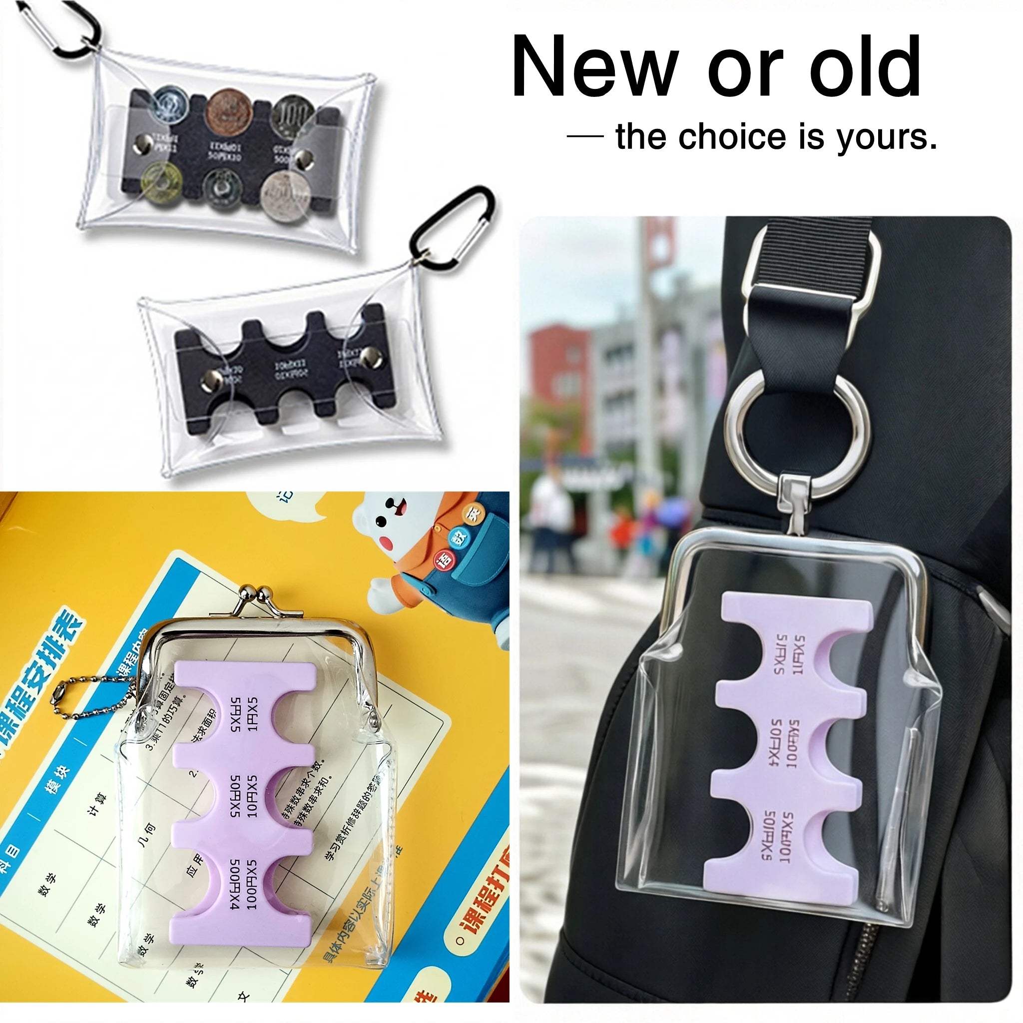 JapaneseCoinHolderwithCoinSorterandPVCPack-LargeCapacityChangeHolderforJapaneseYenCoins-ChangeOrganizerforCoins-DurableYenOrgani
