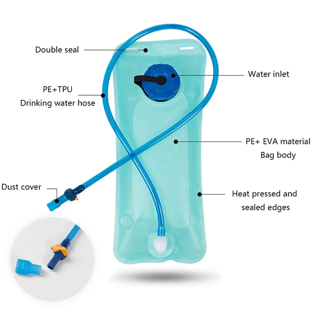 1Set Water Bladder for Hydration Pack Outdoor Bag Water Backpack Reservoirs Hiking Water Pouch Backpack Bladder Running